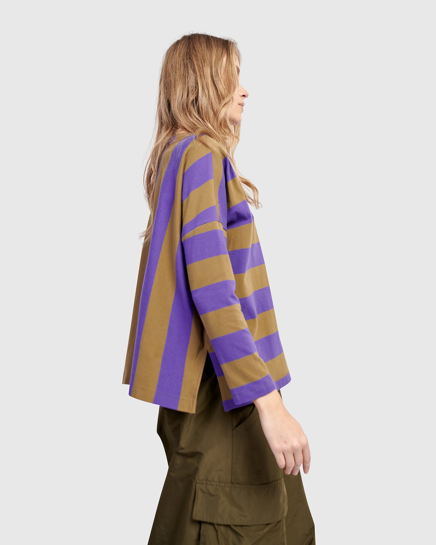 טוניקה אורבן רנה פסים סגול