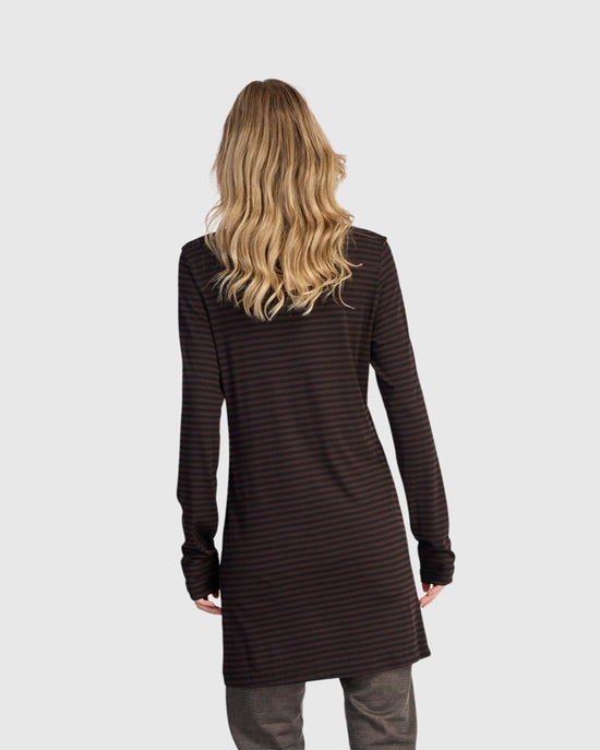 טוניקה אורבן גולף פסים חום