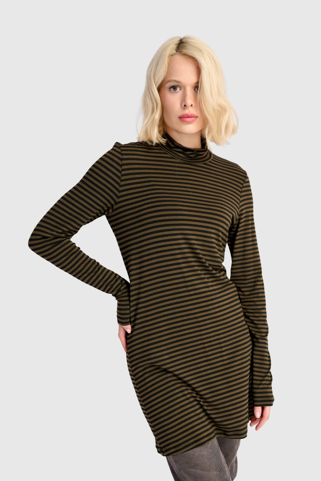 טוניקה אורבן גולף פסים חאקי