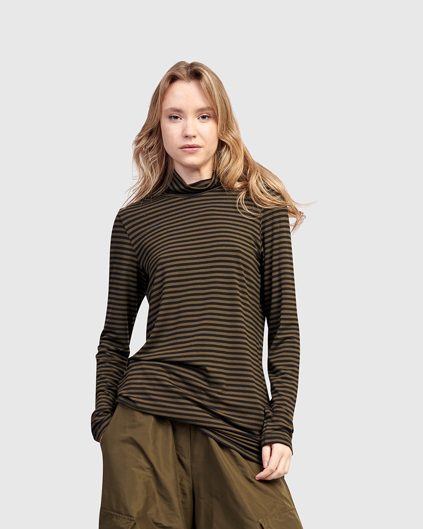 טוניקה אורבן גולף פסים חאקי