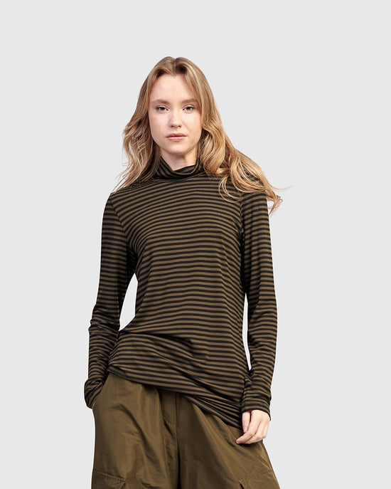 טוניקה אורבן גולף פסים חאקי