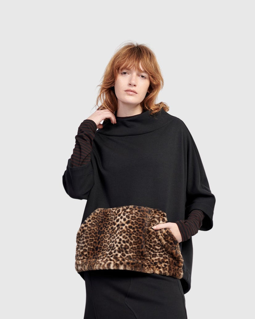 סווטשירט אורבן פרווה שחור