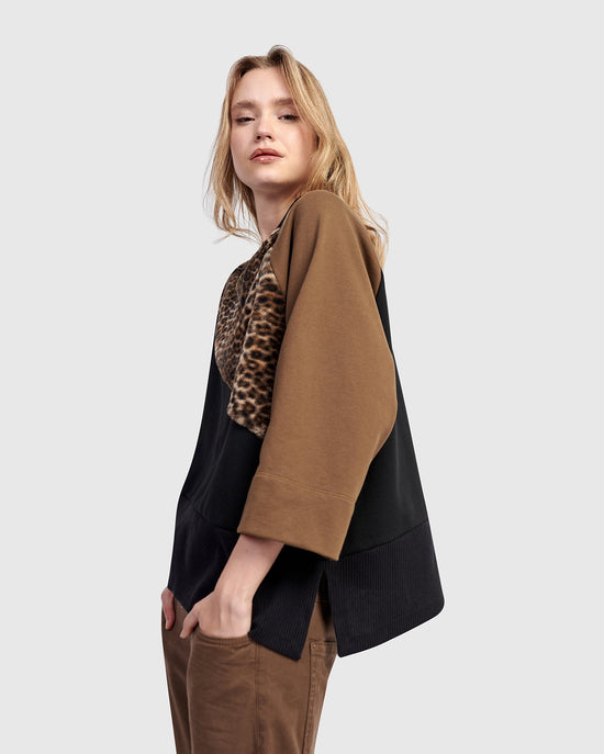 סווטשירט אורבן מחולק פרווה מיקס