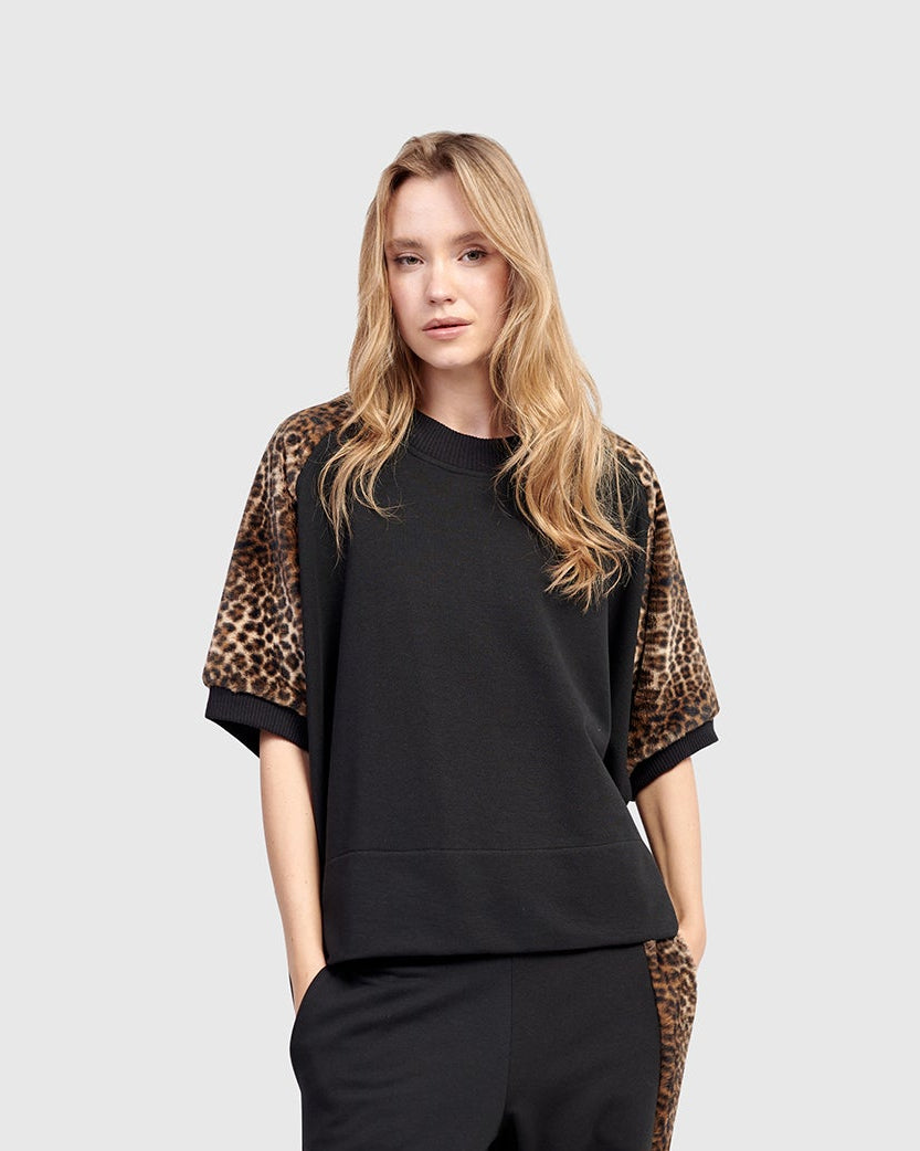 סווטשירט אורבן שרוול מנומר