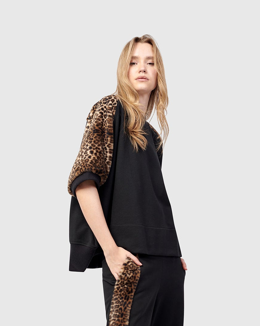 סווטשירט אורבן שרוול מנומר