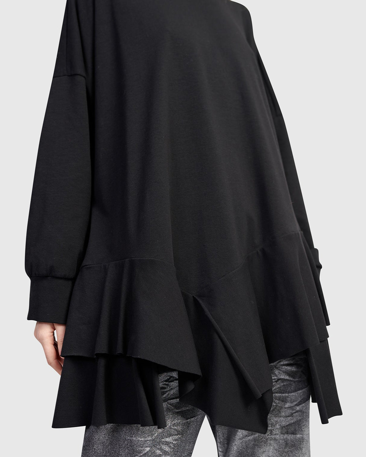 סווטישרט אורבן תלתל שחורה