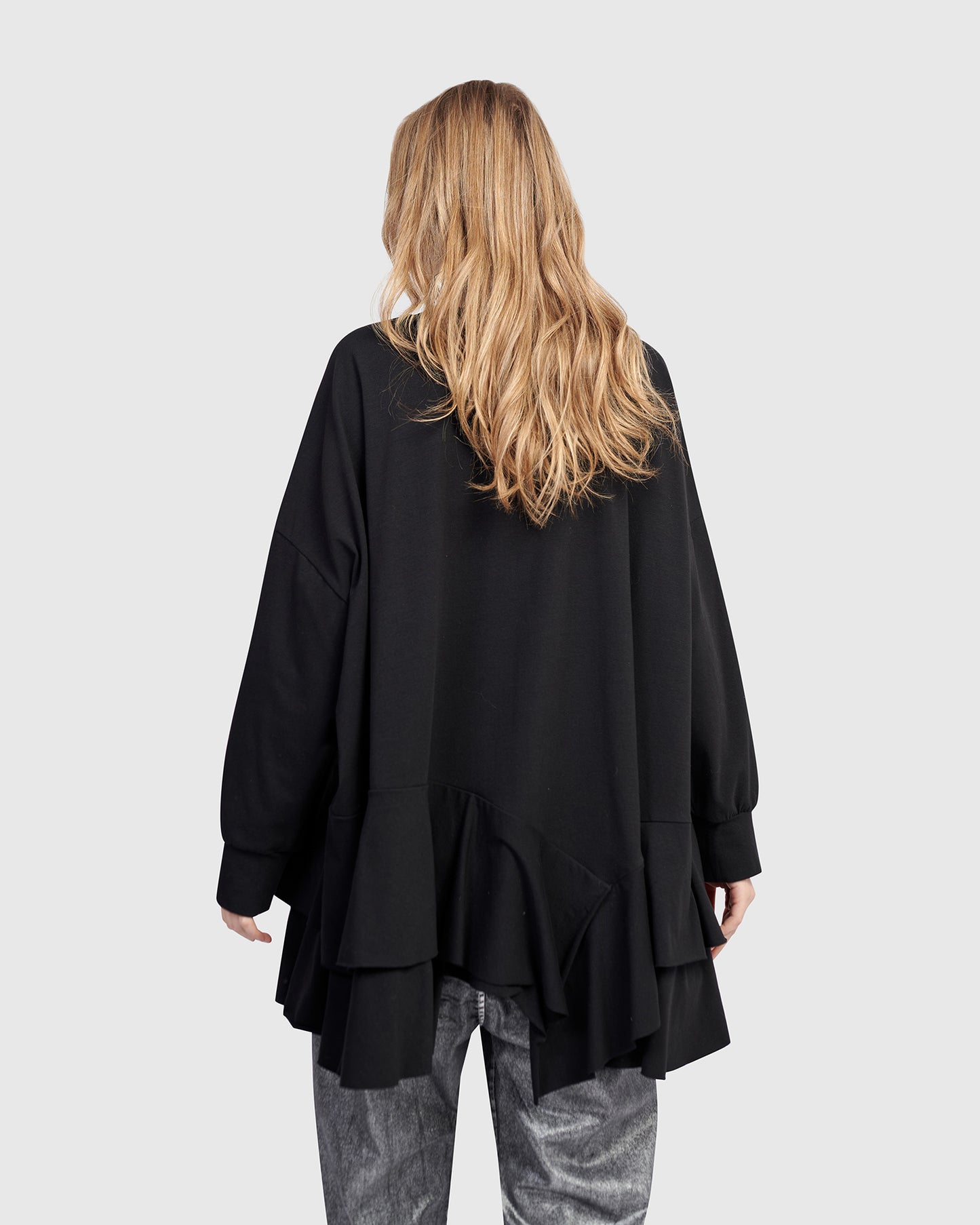 סווטישרט אורבן תלתל שחורה