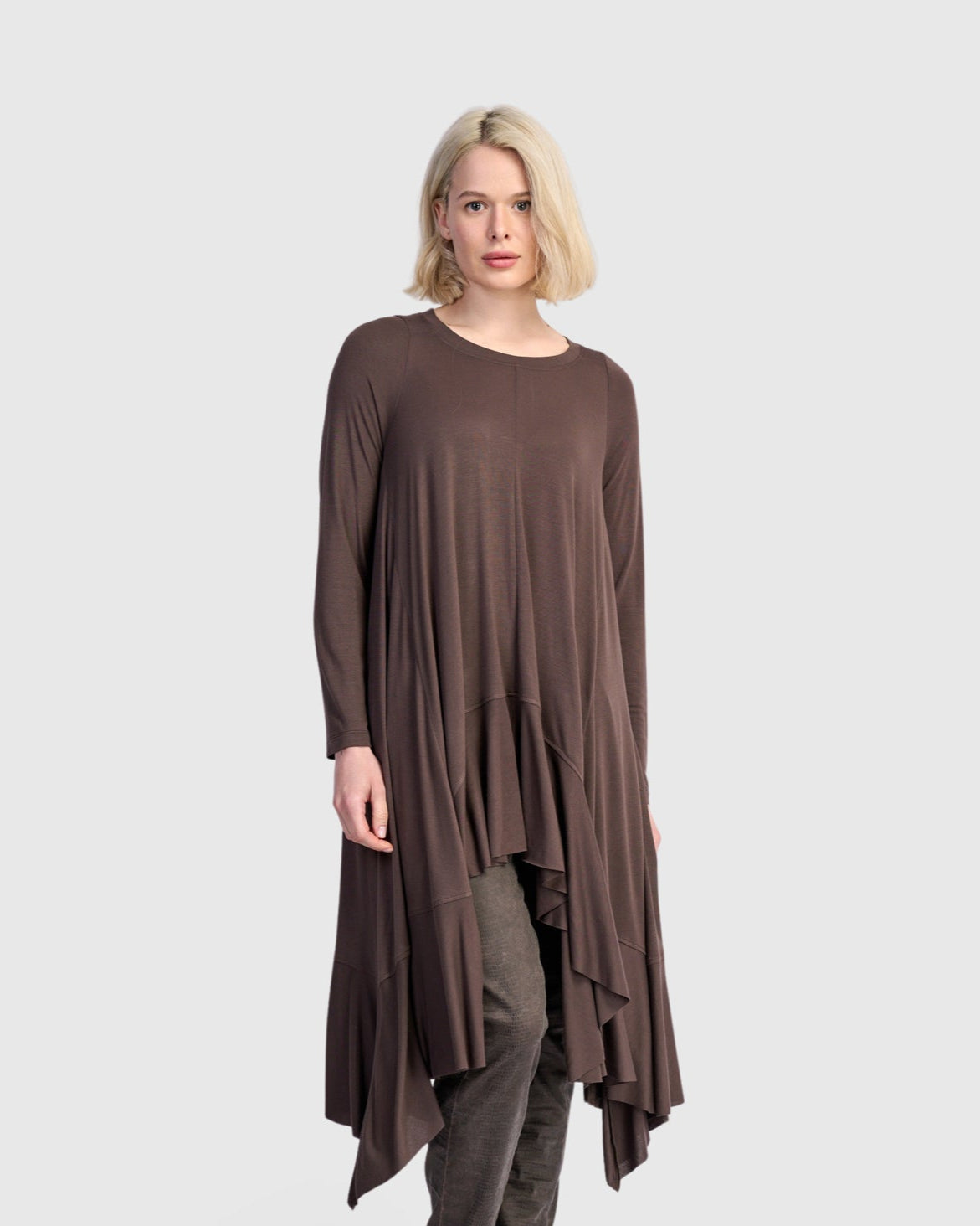 טוניקה אורבן ארוכה מודל מוקה