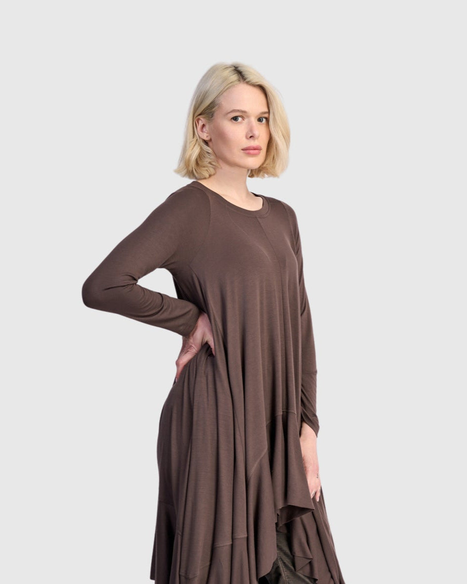 טוניקה אורבן ארוכה מודל מוקה