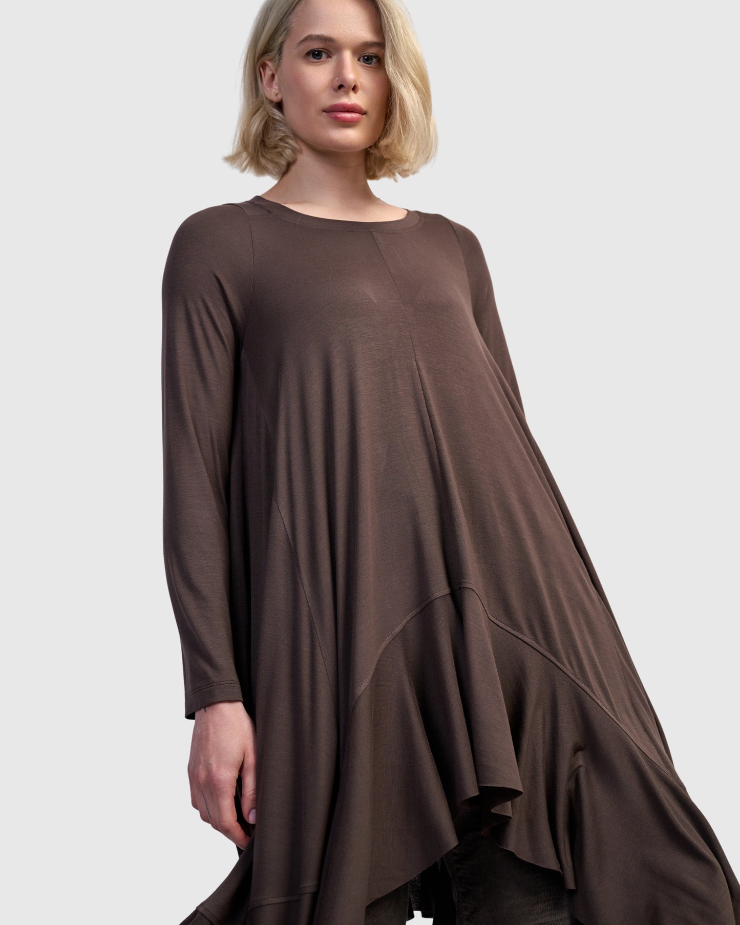 טוניקה אורבן ארוכה מודל מוקה