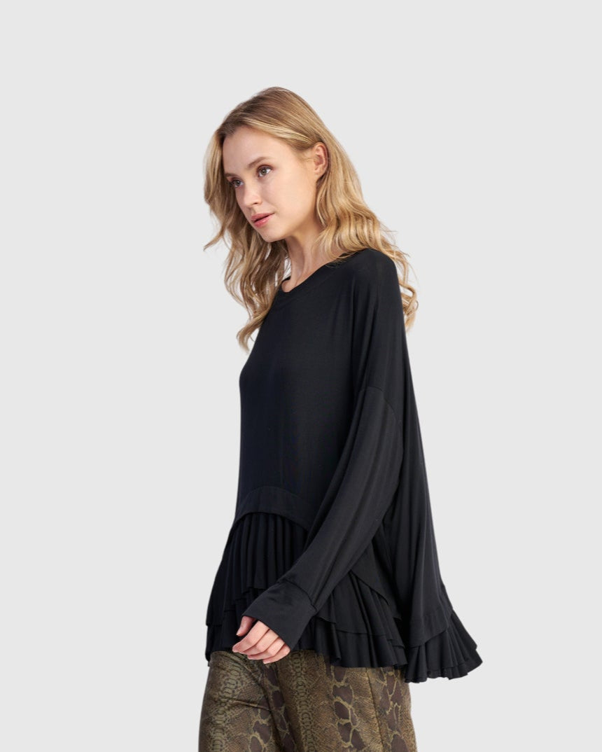 סווטשירט אורבן רחב מודל שחור