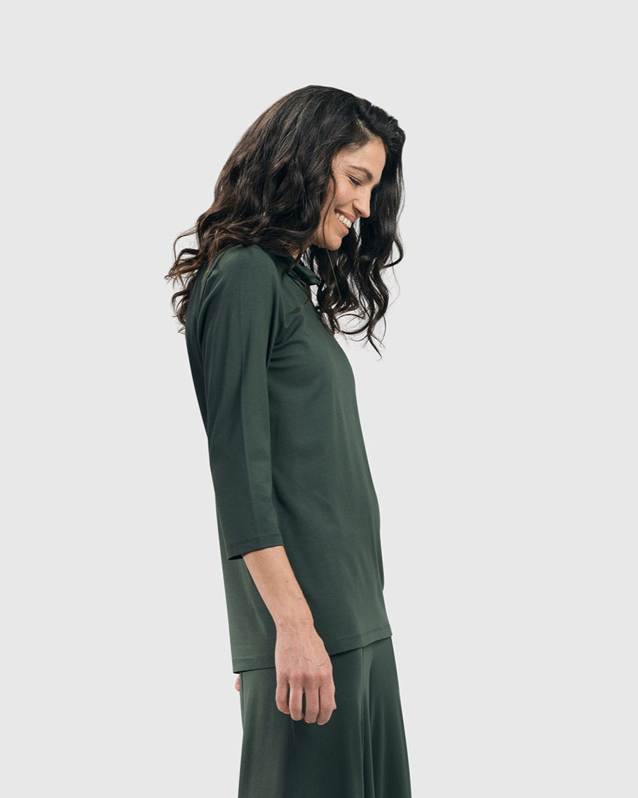 חולצה גולף ירוקה