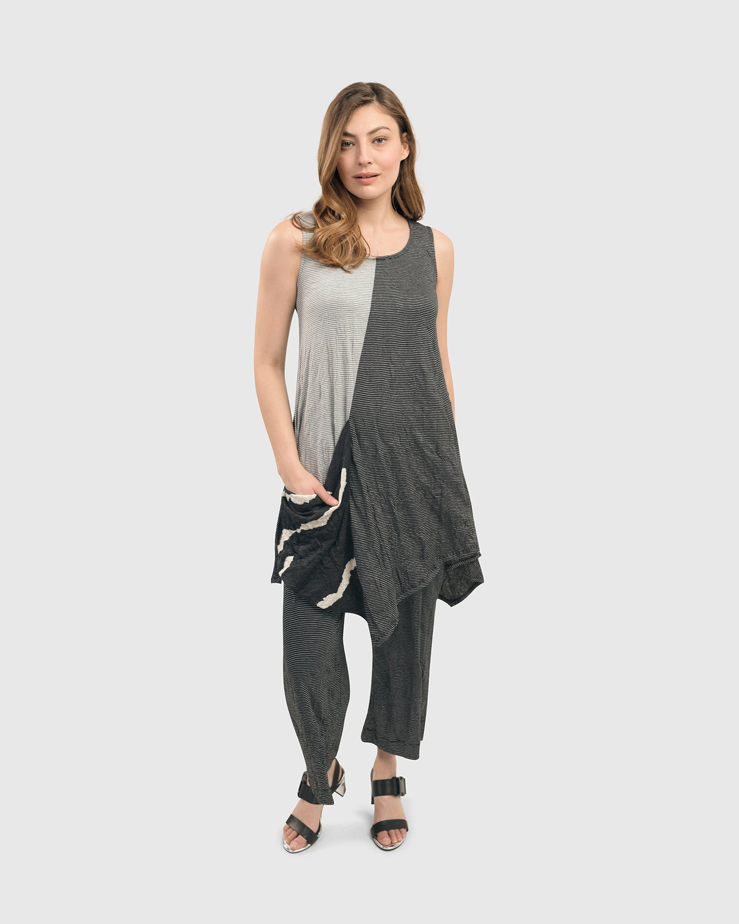 גופייה פס פסים שחור