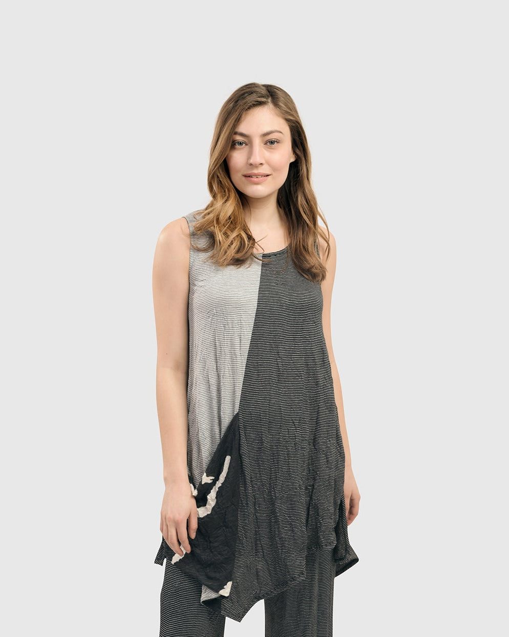 גופייה פס פסים שחור