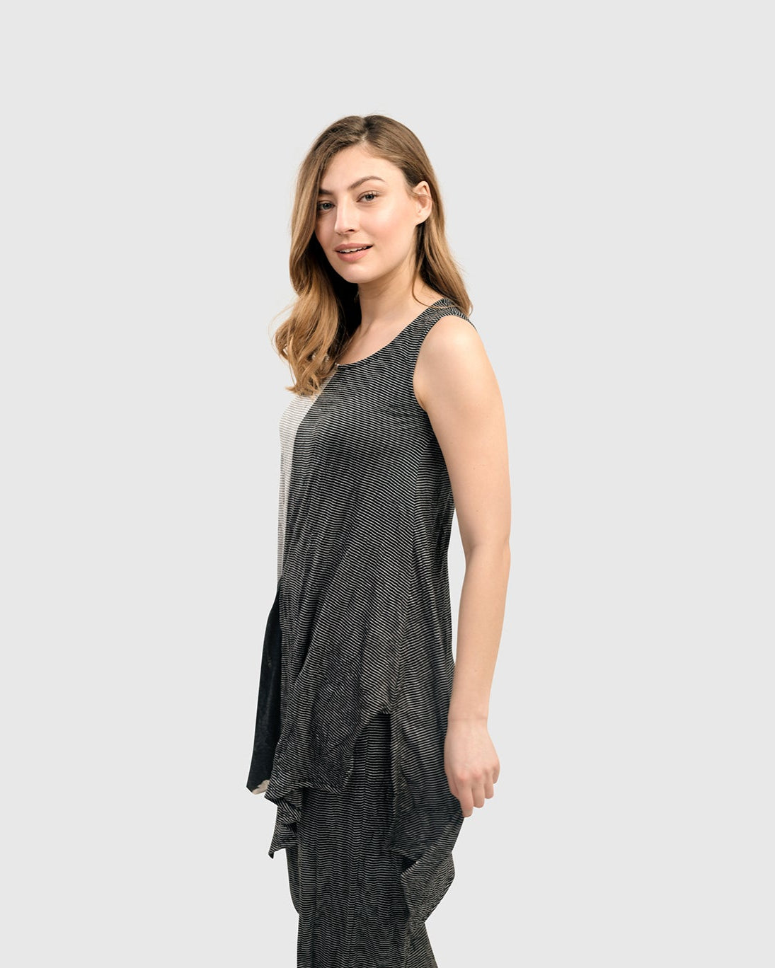 גופייה פס פסים שחור