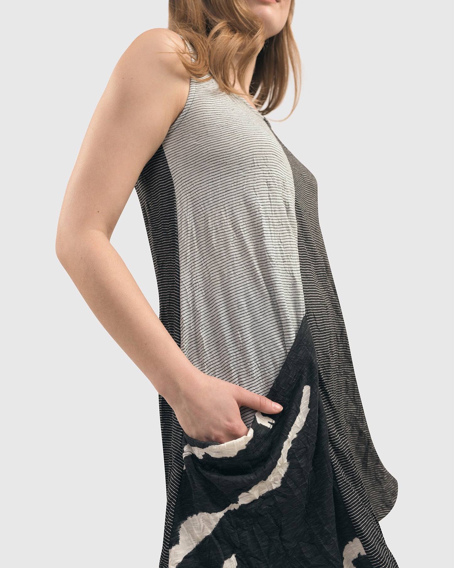 גופייה פס פסים שחור