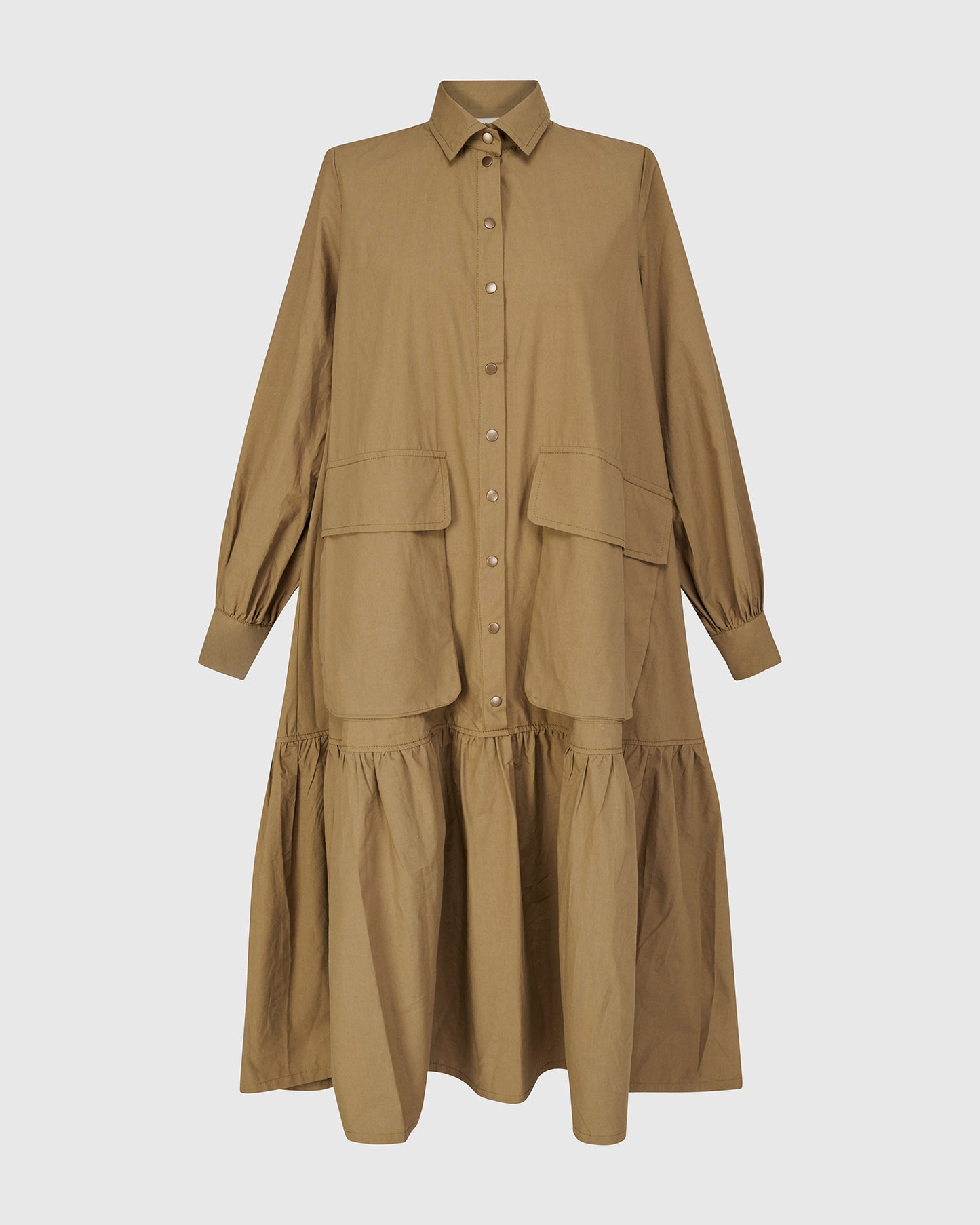 שמלה אורבן כותנה חאקי