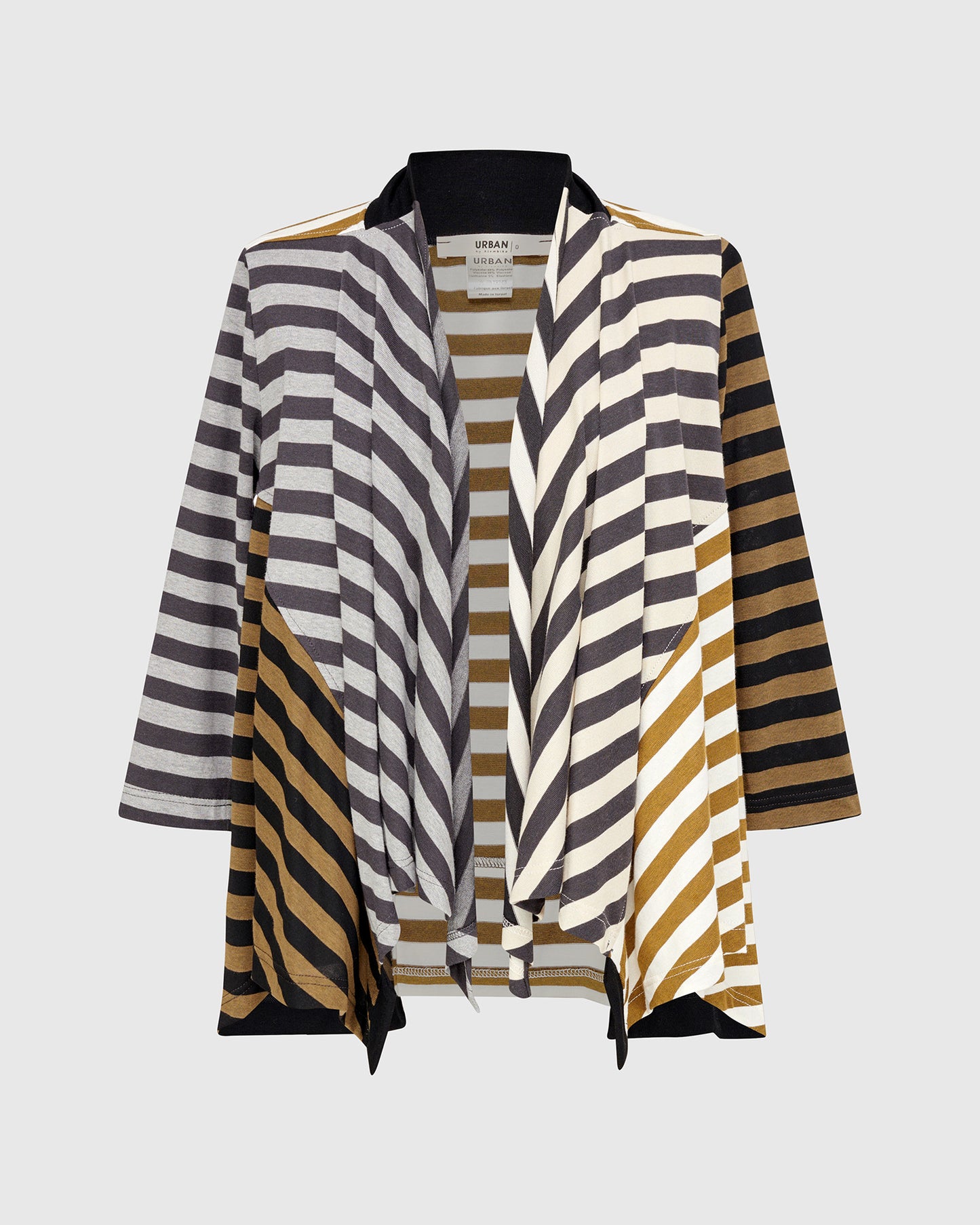 ז'קט אורבן שילוב פסים