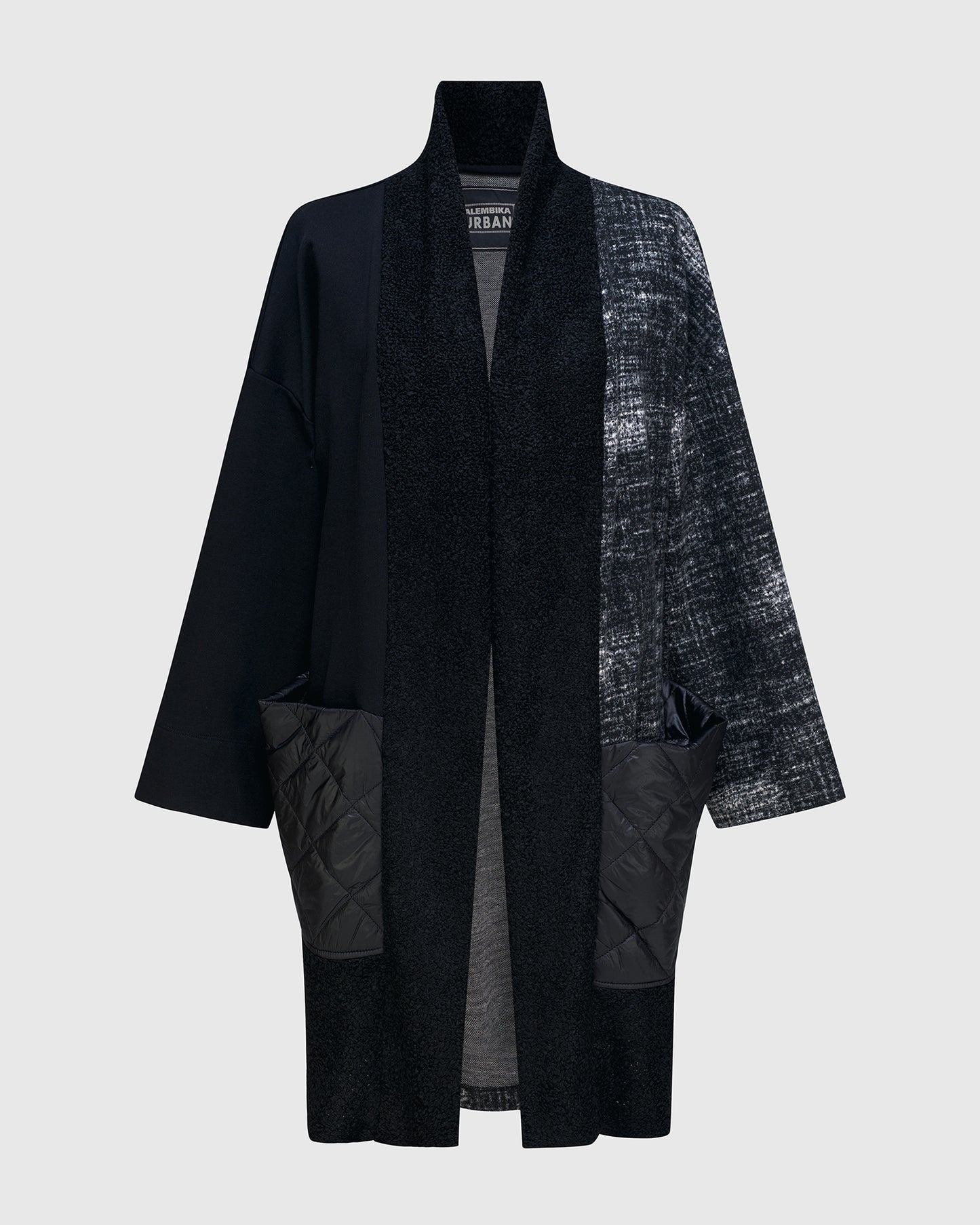 ג'קט בסט ביי מודפס שחור