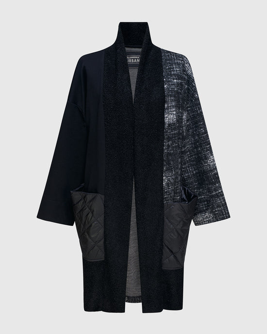 ג'קט בסט ביי מודפס שחור