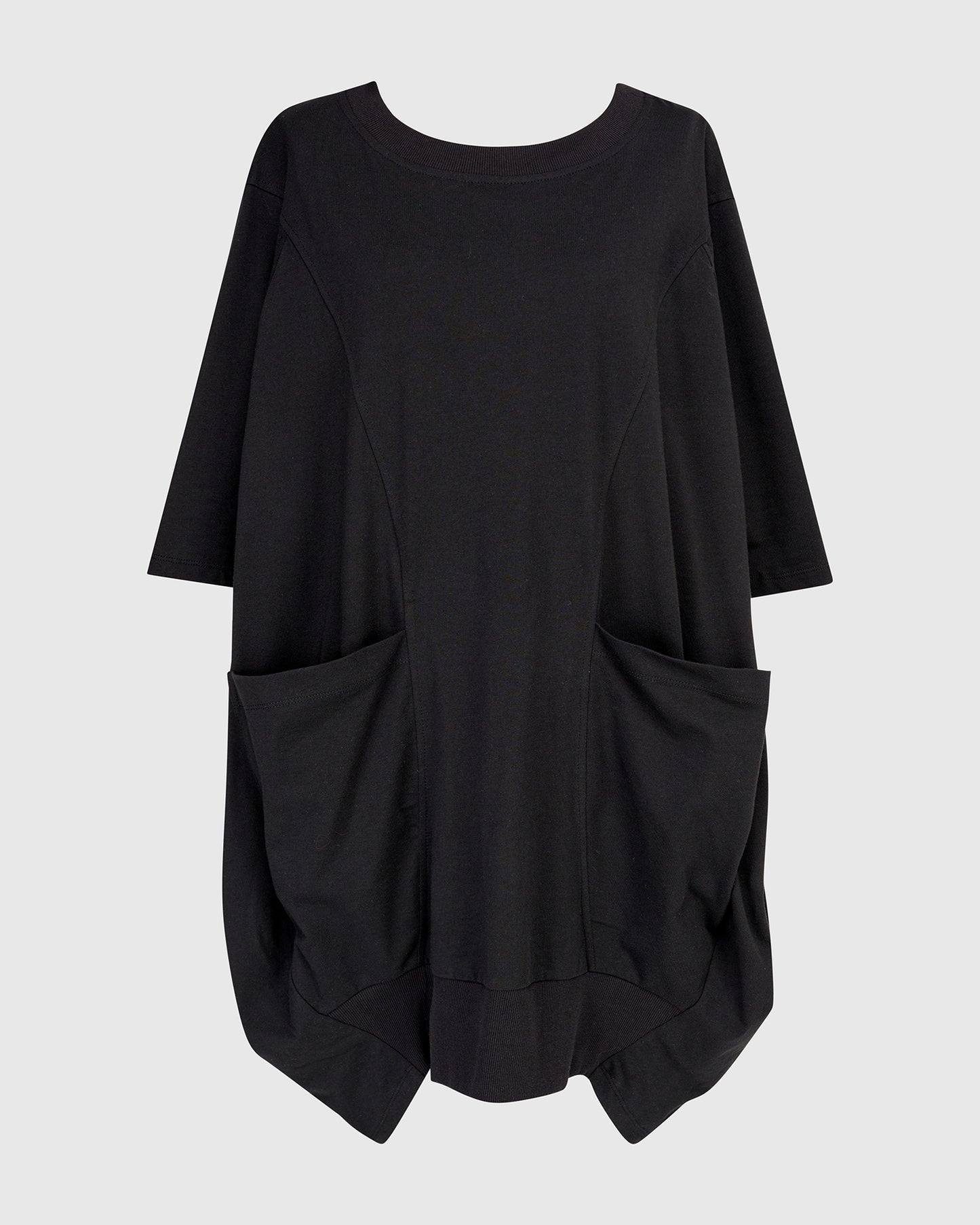 טוניקה אורבן כיסים שחורה