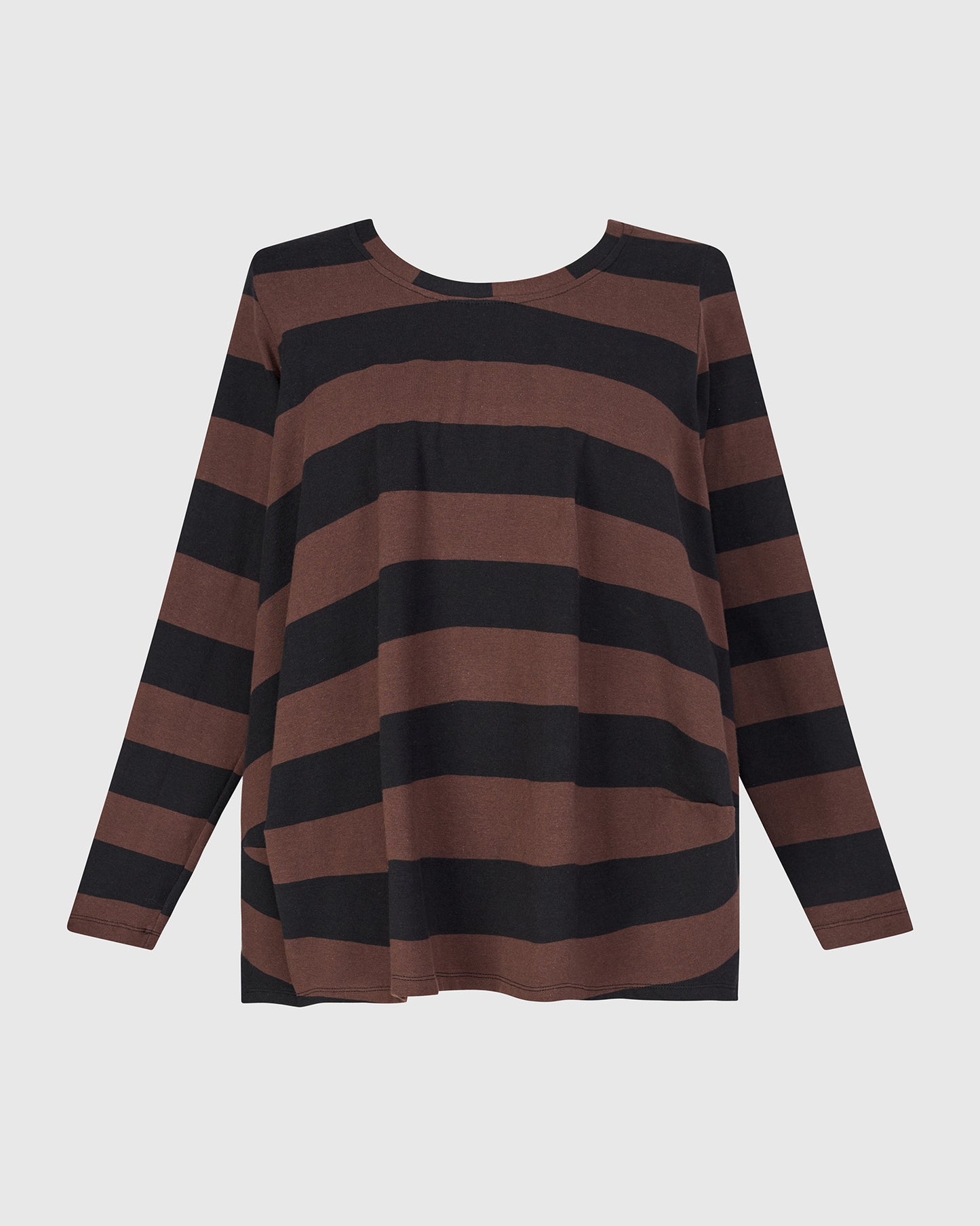 טישירט אורבן פסים חום