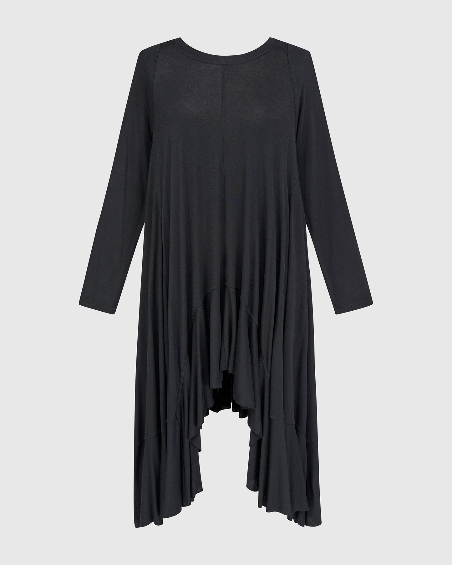 טוניקה אורבן ארוכה מודל שחורה