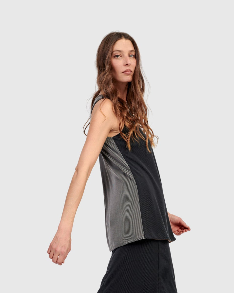 גופייה בסיסית דו צדדית מיקס