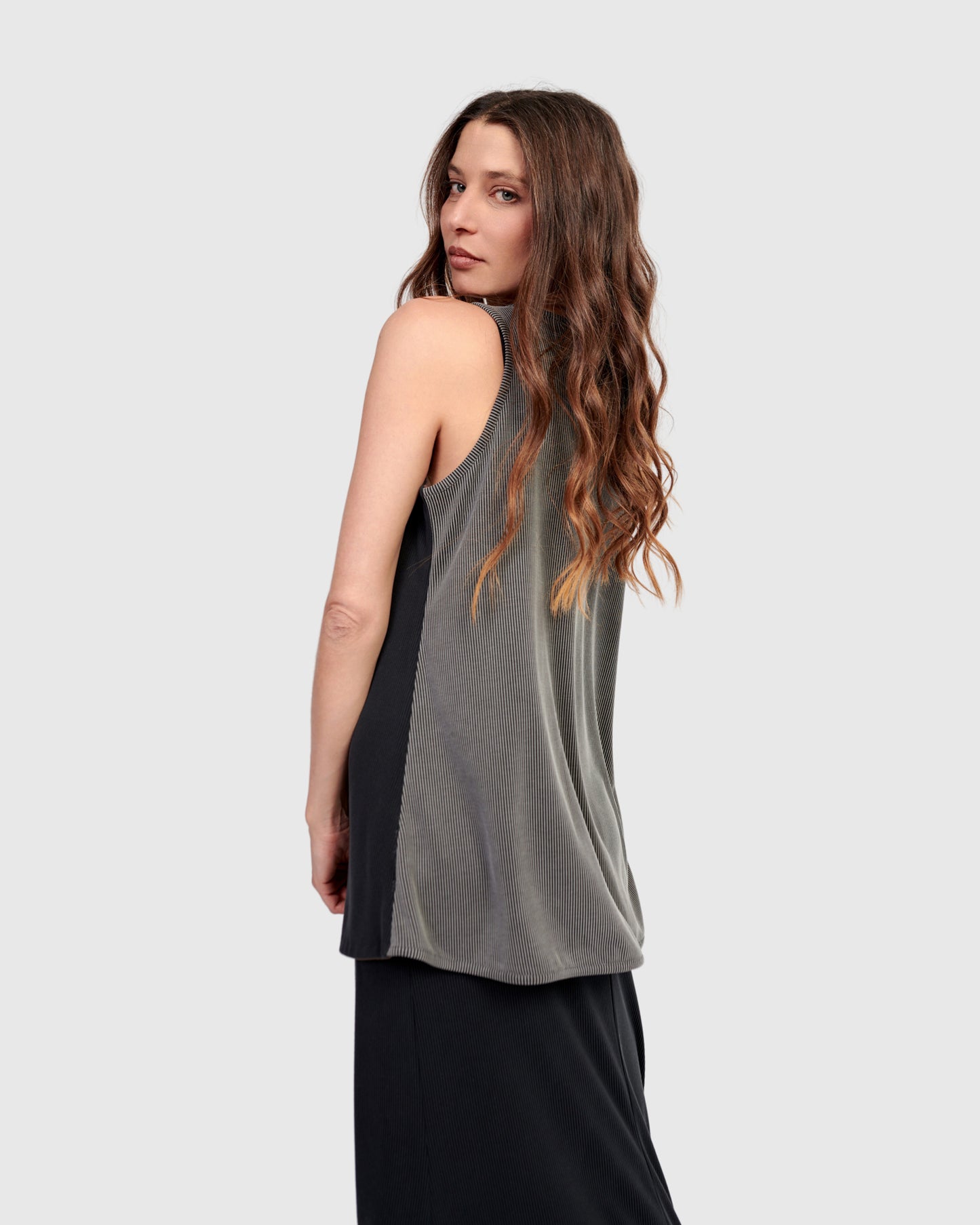 גופייה בסיסית דו צדדית מיקס