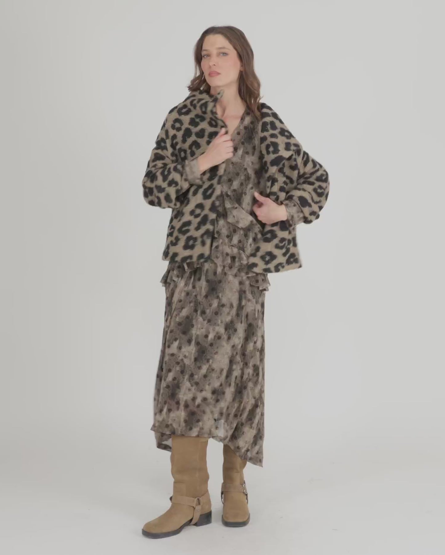 להעלות ולנגן וידיאו לגלריית צפיה, ז&amp;#39;קט חשוב לאופרד מנומר
