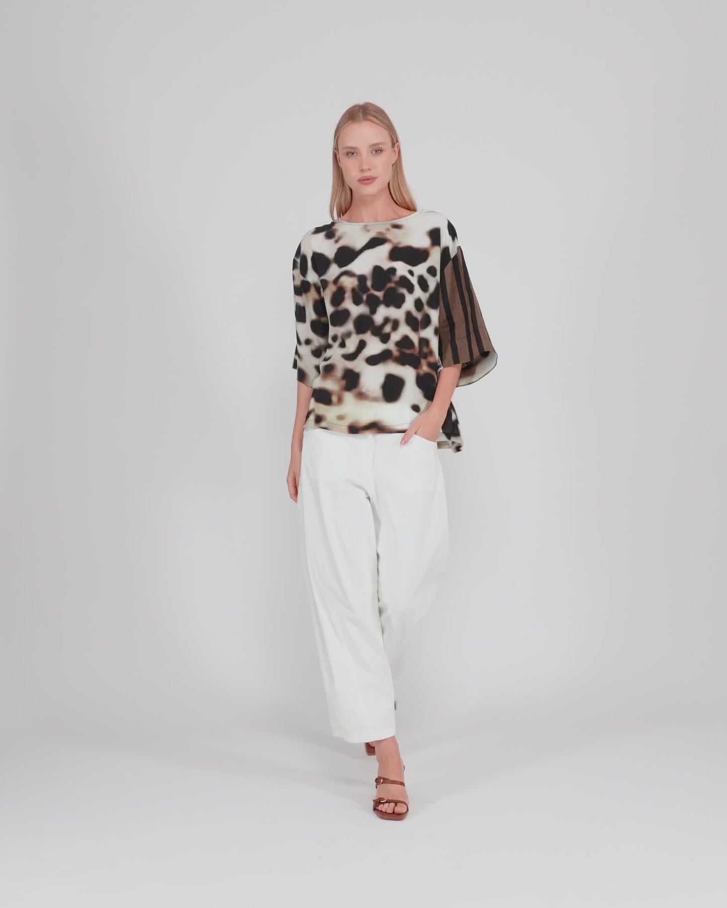 להעלות ולנגן וידיאו לגלריית צפיה, טישירט מנומרת
