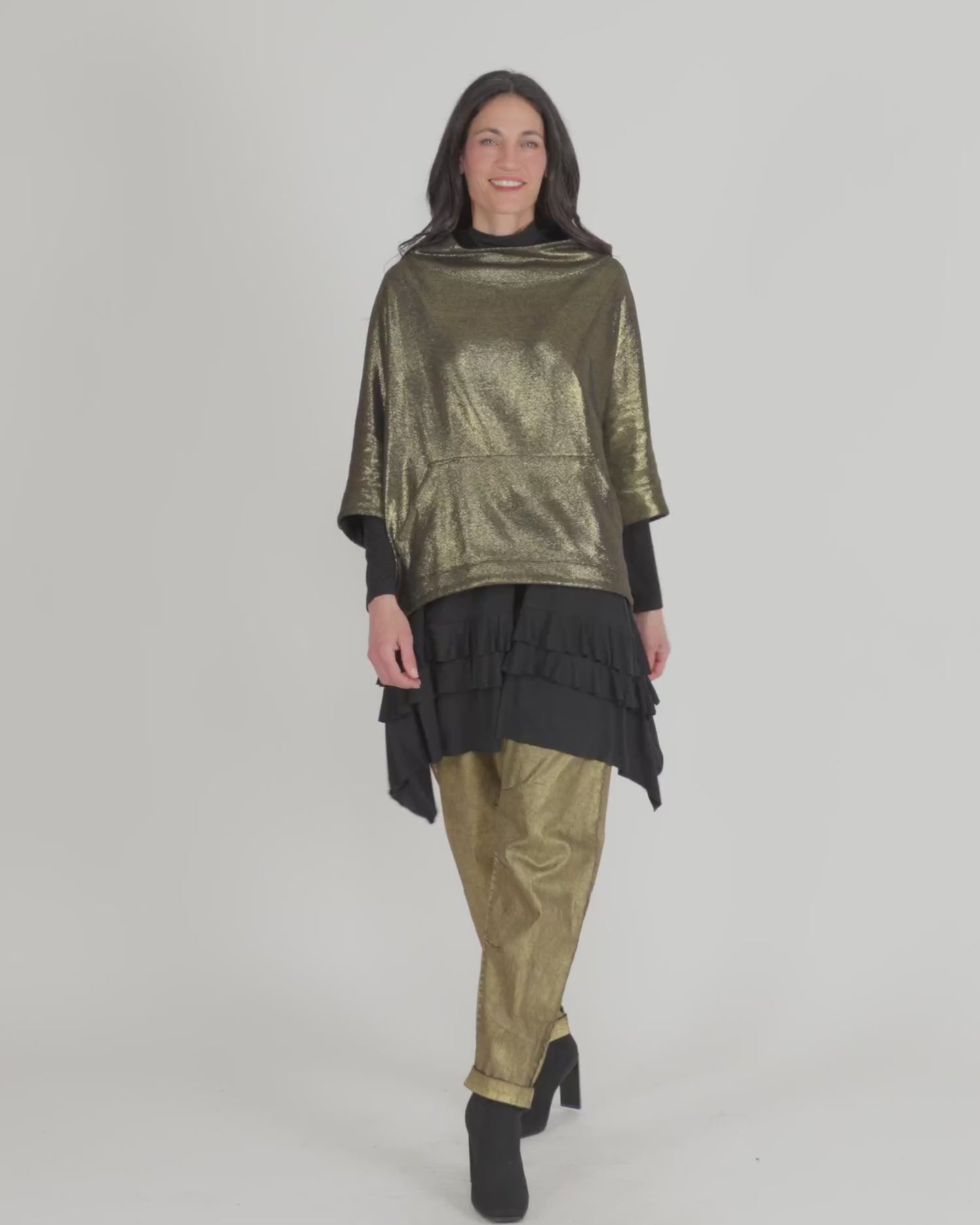 להעלות ולנגן וידיאו לגלריית צפיה, סווטשירט חורפי זהב
