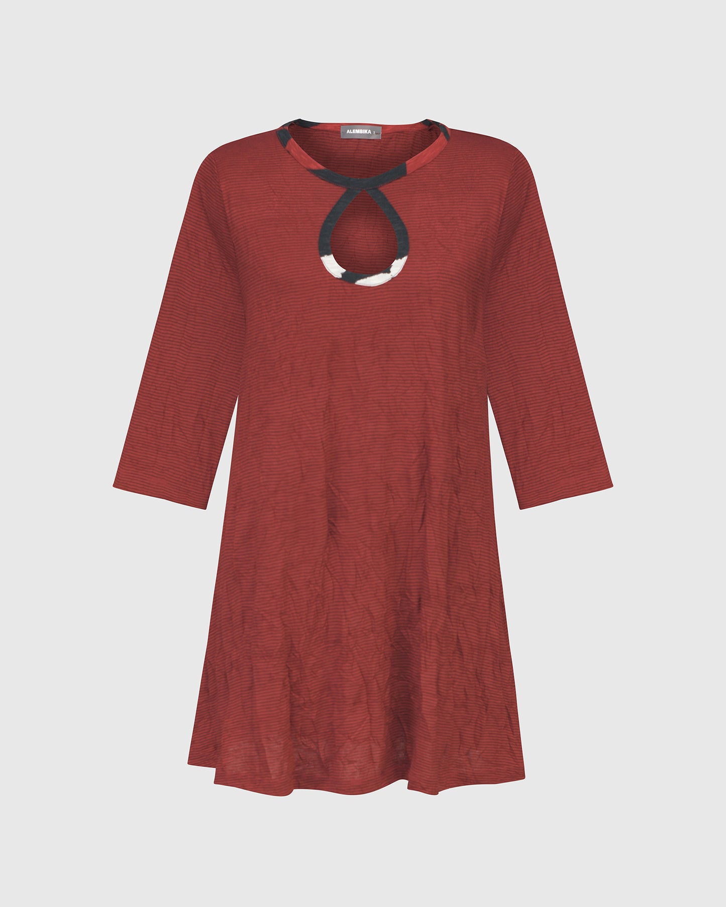 טוניקה קרינקל קלאסיק אדומה