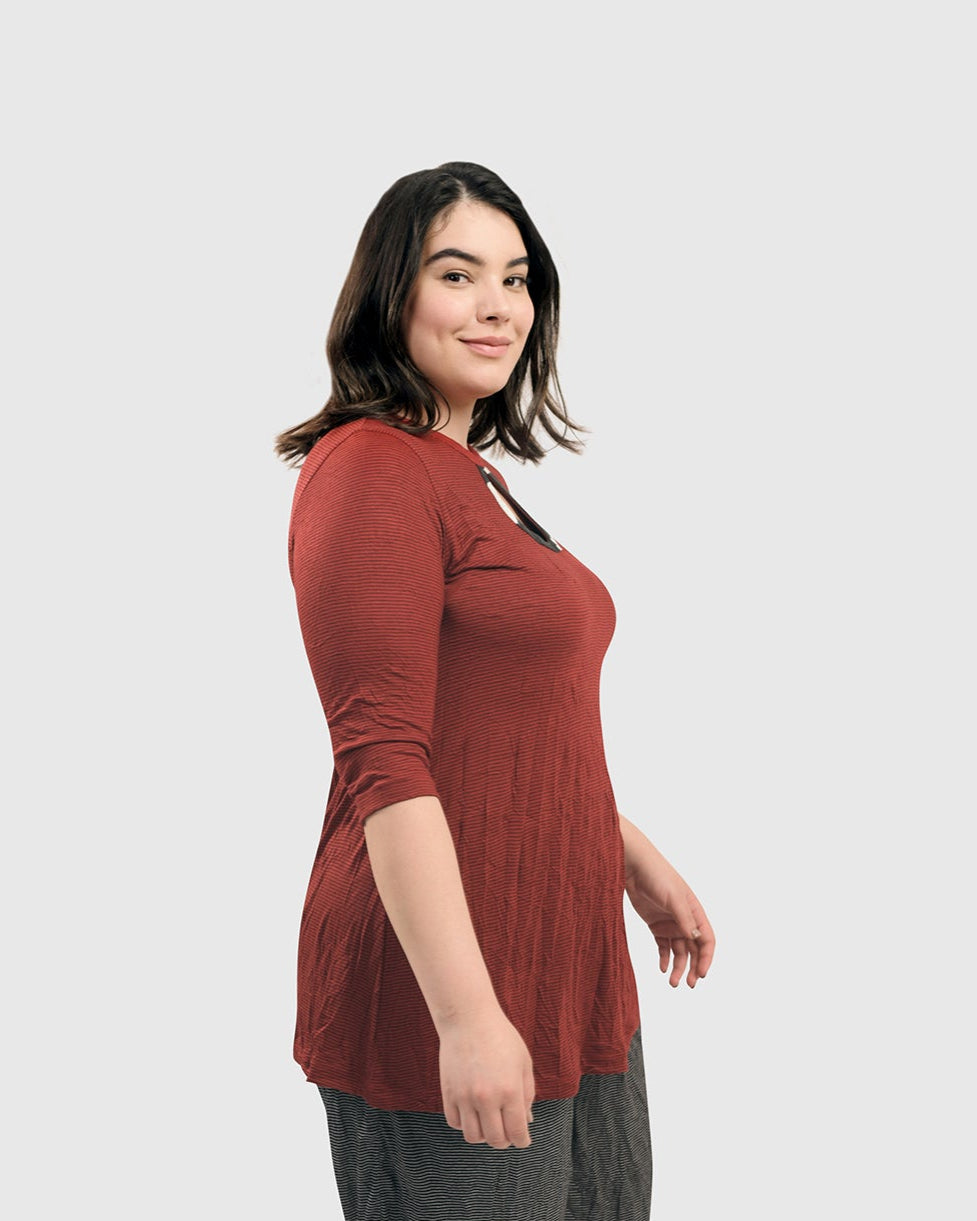 טוניקה קרינקל קלאסיק אדומה