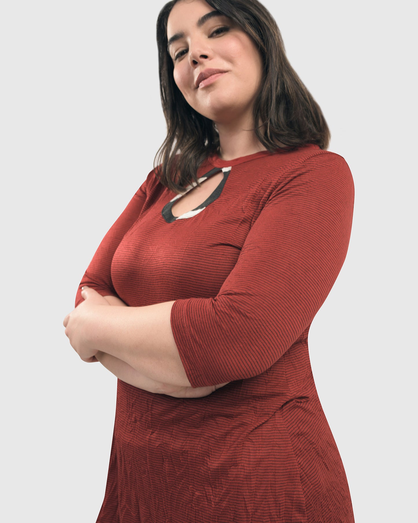 טוניקה קרינקל קלאסיק אדומה