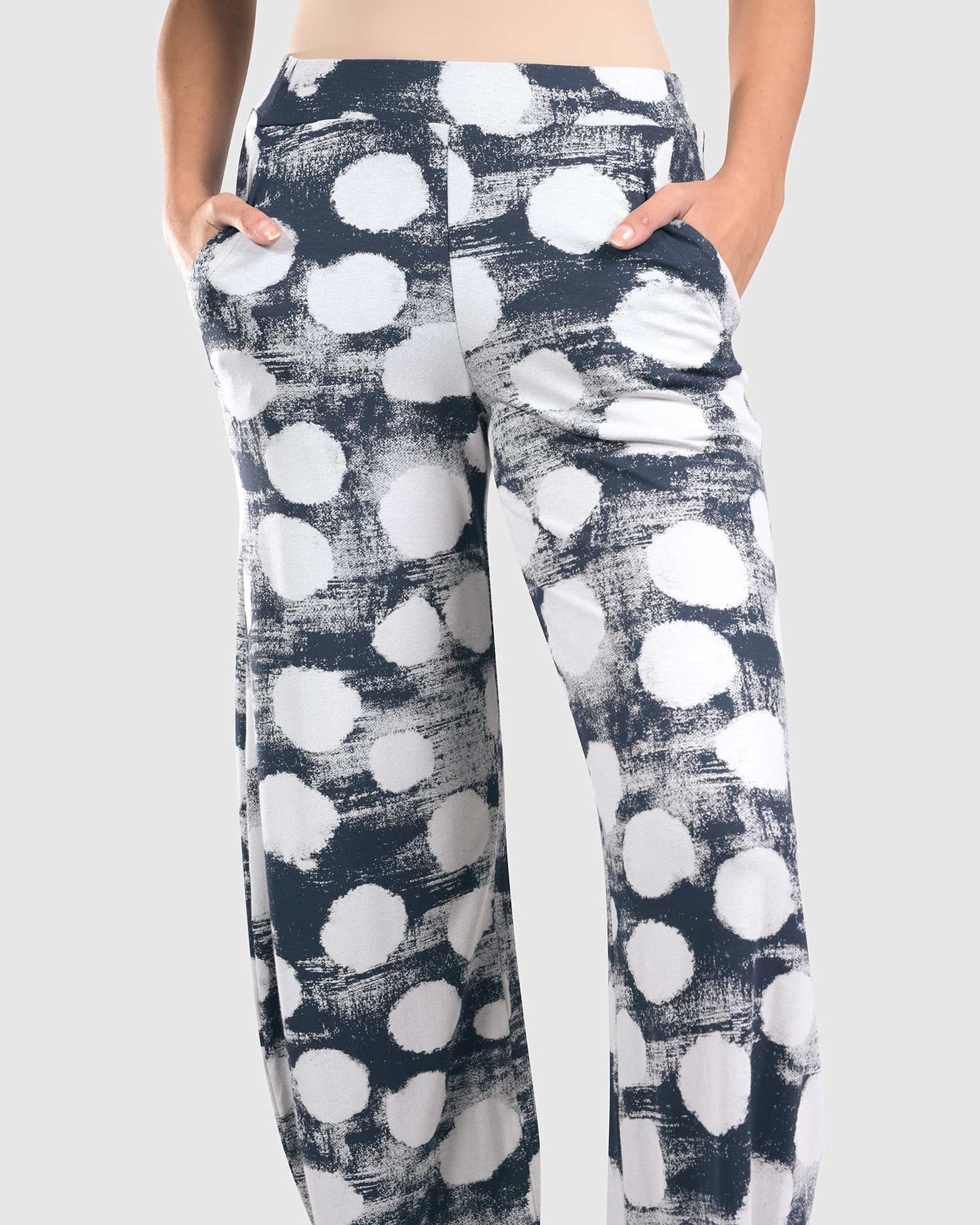 מכנסי פונטו משופר דוטי נייבי