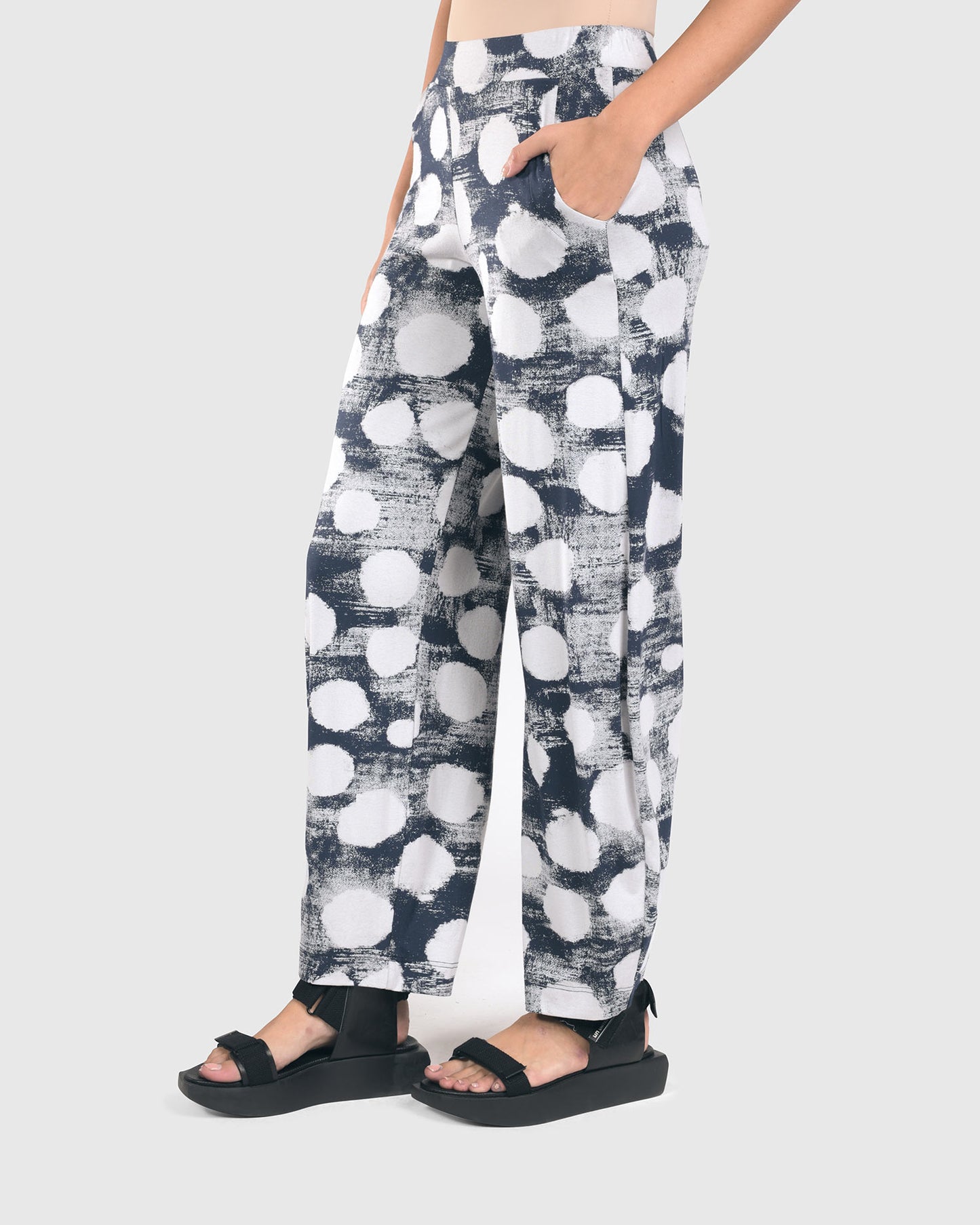 מכנסי פונטו משופר דוטי נייבי